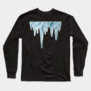 Blue Quartzite Abstract Long Sleeve T-Shirt